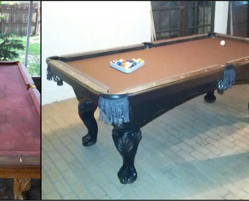 Amazing Pool Table Renovation at the Habitat ReStore!