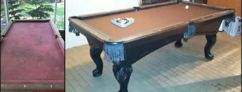 Amazing Pool Table Renovation at the Habitat ReStore!