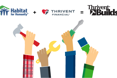 Habitat Hillsborough works in partnership with Thrivent Financial