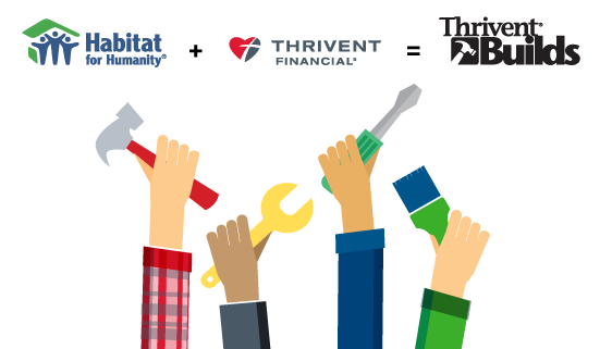 Habitat Hillsborough works in partnership with Thrivent Financial