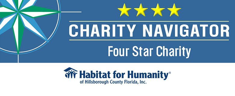 Habitat Hillsborough Earns Coveted Charity Navigator 4-star Rating