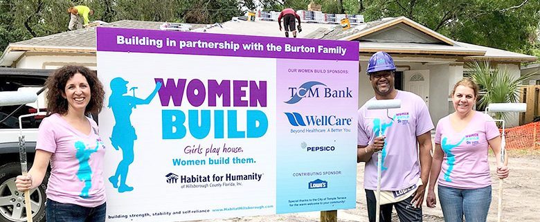 TCM Bank Executives Join Volunteers on Habitat Women Build Site