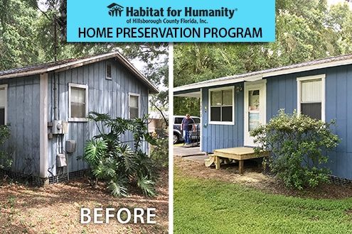 Habitat’s Home Preservation repairs, replaces and rejuvenates local homeowner properties.