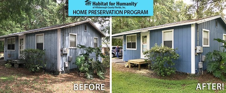 Habitat’s Home Preservation repairs, replaces and rejuvenates local homeowner properties.