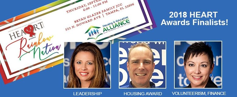 Habitat Hillsborough staff named Housing & Education Alliance 2018 HEART Awards finalists