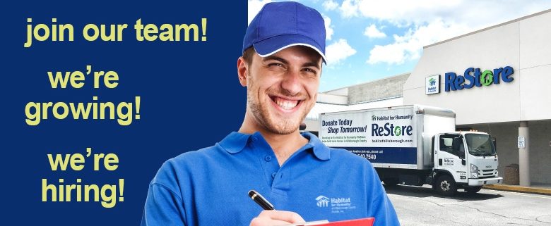 Open Interviews for Habitat Hillsborough ReStore Associate/Drivers Oct. 8