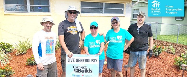 Habitat Hillsborough’s Partners in Preservation: Thrivent Builds