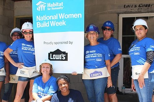 Habitat Hillsborough and Lowe’s unite women volunteers to repair local woman’s home during International Women’s Day, March 8