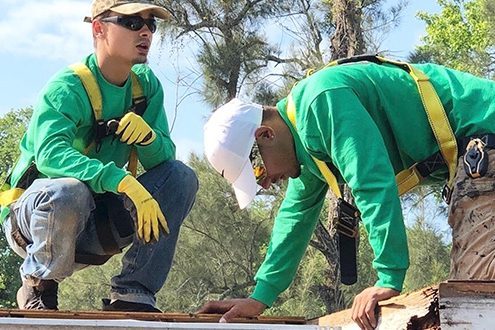 Operation Code Vet teams up with Habitat Hillsborough, Owens Corning and Westfall Roofing to help local veteran family.