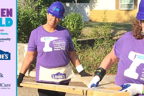 Habitat Hillsborough and Lowe’s unite women volunteers to repair local woman’s home during International Women’s Day, March 8