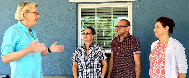 Tampa Mayor Castor visits Habitat Hillsborough homeowners to kick off National Homeownership Month.