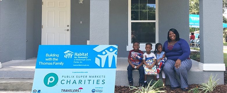 Publix contributes $55,000 to build Habitat Hillsborough home for Tampa family of four