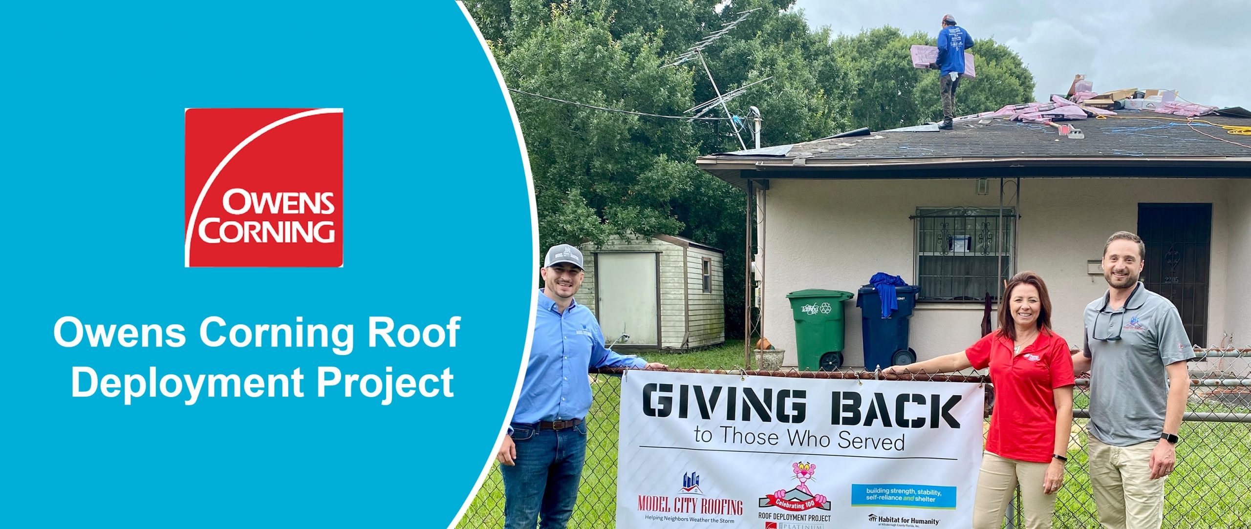 Six Hillsborough Vets Received New Roofs Through Owens Corning Program -  Habitat for Humanity of Hillsborough County, FL