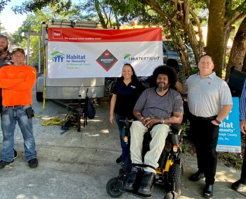 Habitat for Humanity and GAF Install Nation’s First Roof Made with Recycled Shingles for Tampa Veteran Family